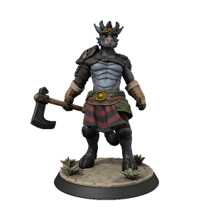 Dragonborn Minotaur Made With Hero Forge