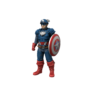 Captain America - made with Hero Forge