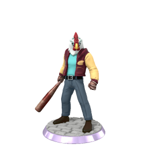 Jacket from Hotline Miami - made with Hero Forge