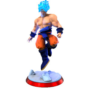 DBS Goku SSJB - made with Hero Forge