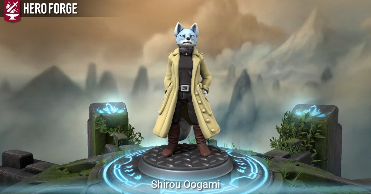 Shirou Oogami - made with Hero Forge