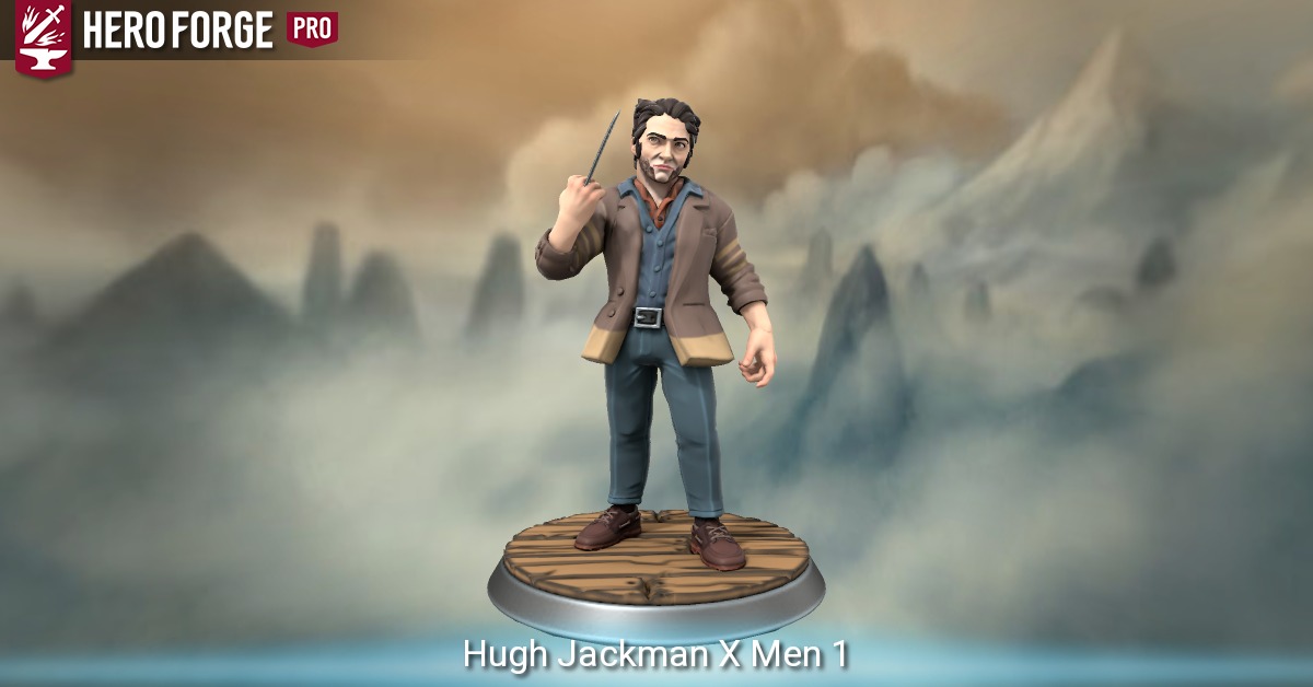 Hugh Jackman X Men 1 - made with Hero Forge