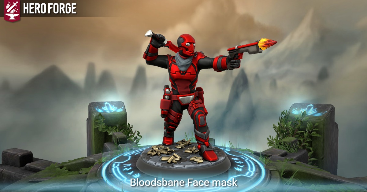 Bloodsbane Face mask - made with Hero Forge