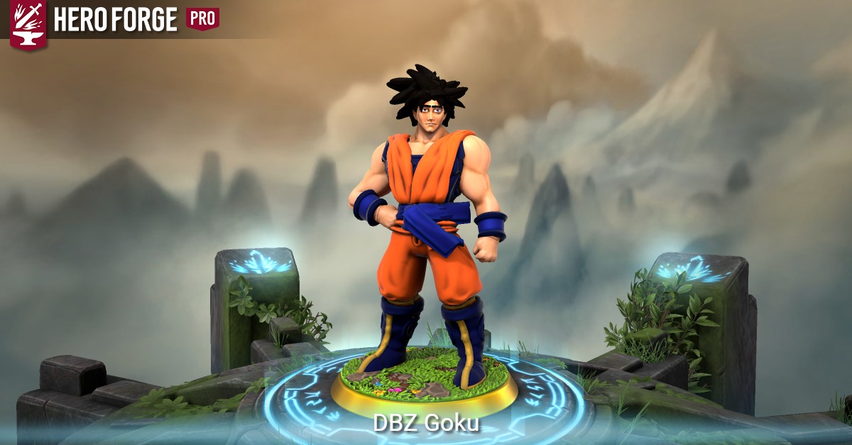 DBZ Goku - made with Hero Forge