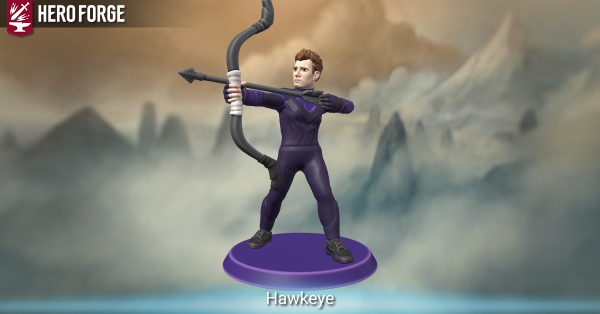 Hawkeye - made with Hero Forge